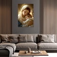 thumbnail image 5 of ZHONGYUTONG Holy Mary Wall Art Virgin Mary Canvas Mother Mary and Baby Jesus Picture Catholic Painting for Living Room Decor Framed (12.00" x 18.00"), 5 of 5