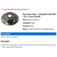 thumbnail image 2 of Rear Brake Rotor - Compatible with 2007 - 2011 GS450h 2008 2009 2010, 2 of 2