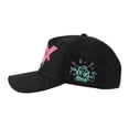 thumbnail image 4 of Arcane League Of Legends Jinx Black Retro Grandpa Snapback Hat, 4 of 7