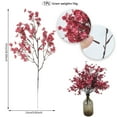 thumbnail image 3 of Artificial Cherry Blossom Stems with Gypsophila - for Home Decor Wedding Centerpieces Table Arrangements, Realistic Flowers for Living Room, No Maintenance, Artificial Flowers Dark Pink, 3 of 9