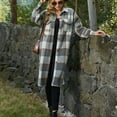 thumbnail image 1 of Abrigos y chaquetas casuales sin capucha de manga larga para mujer, moda informal, manga larga, con botones, blusa, abrigo, tops para mujer, 1 of 4