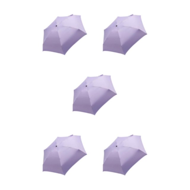Guardoinrt Maximum Sun Protection Rotating Sun Umbrellas With Adjustable Canopy Folding purple 5Set