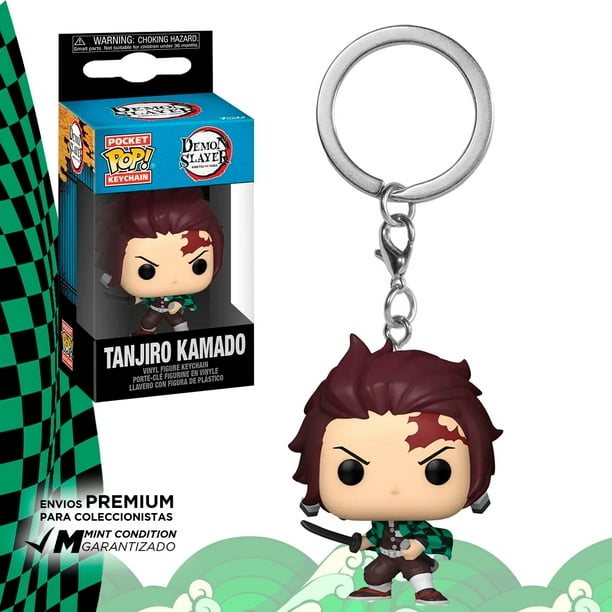 Funko Pop Llavero Tanjiro Kamado Demon Slayer Anime Original Kimetsu No Yaiba