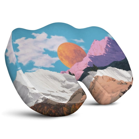 Premium Galaxy Pattern Memory Foam Seat Cushion Ergonomic Chair Pad for Office Chair, Car, Airplane & Bleachers Sciatica, Tailbone Hip & Back Pain Relief - Chair Cushion for Long Office Workers.