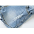 thumbnail image 7 of KIDSCOOL SPACE Baby Boy Girl Jean Shorts,Toddler Denim Cute Summer Shortalls,Light Blue,2-3 Years, 7 of 7