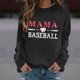 thumbnail image 2 of Camiseta con Capucha Suelta de Moda Impresa de Manga Larga para las Mujeres, Camisetas de Manga Larga para las Mujeres Túnica de Cuello Redondo Casual para Leggings, 2 of 5