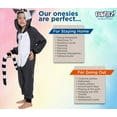 thumbnail image 5 of Silver Lilly Unisex Adult Plush One Piece Cosplay Lemur Animal Costume, 5 of 6