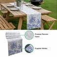 thumbnail image 5 of Palm Trees Table Runner - 108 Inch Long, Kitchen Dining Table Runner Dresser Scarves, Blue Tropical Plants Summer Forest Scenery Farmhouse Decor for Coffee Tables Wedding Party Banquet, 5 of 8