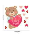 thumbnail image 3 of Glow in the Dark Valentine's Day Stickers for Window Door Wall, Multicolor Decal Set for Home Shop Decor, Removable Atmosphere Decoration, 3 of 6