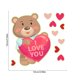 thumbnail image 3 of Uuiauoio Valentines Day Glows Stickers Patterns Stickers Window Clings, Hearts Roses Heart Window Decals Happy Valentine's Day Decor, 3 of 6