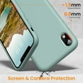 thumbnail image 3 of iPhone XR Case, Full Covered Shockproof Phone Case Flexible Liquid Silicone Gel Rubber Cover, Slim Fit Protective Phone Case 6.1 inch with Soft Anti-Scratch Microfiber Lining(Light Mint), 3 of 12