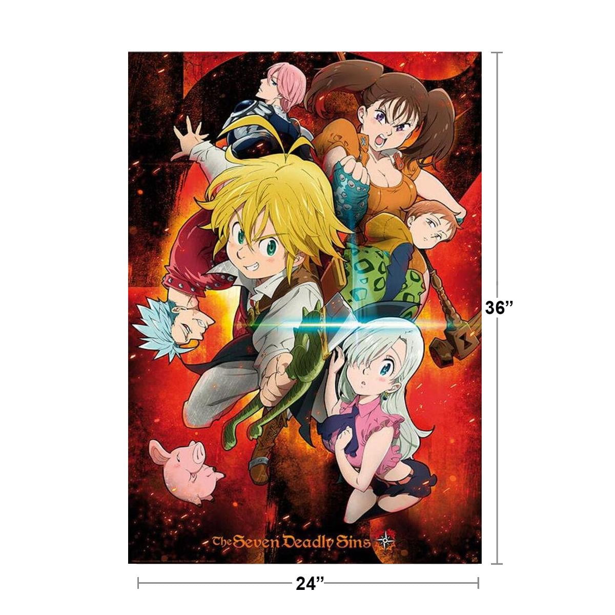 7 Deadly Sins Manga Series Anime Poster 7 Deadly Sins Manga Series Anime Poster