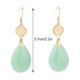 thumbnail image 4 of Pendientes colgantes de plata de ley hipoalergénicos Sonducket con jade verde vintage, 4 of 6