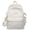 White, variant on Large Capacity Solid Color Travel Backpack for Camping and Outdoor Activities a Water Resistant Casual Double Shoulder Bag. A Durable Daypack for Daily Commute and Leisure