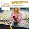 thumbnail image 3 of Phenofice Rectangular Rock Sifter for Garden Use with Wood and Iron Materials 32.0x29.0x5.0in 1Set, 3 of 6