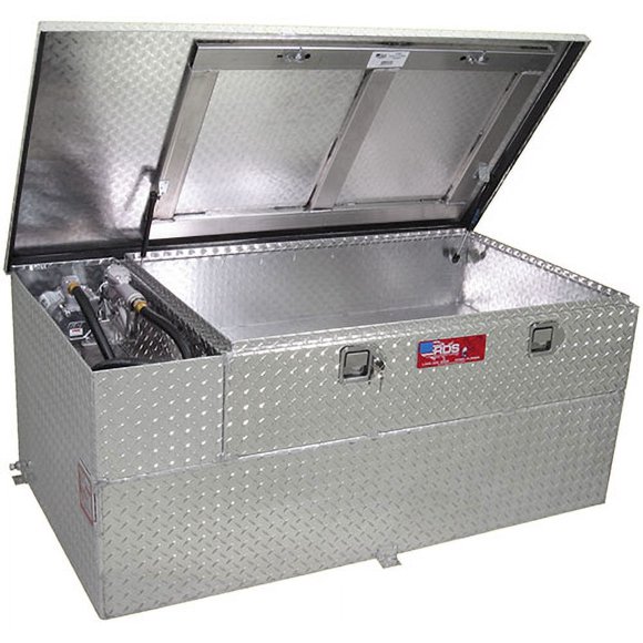 RDS Tanks Liquid Transfer Tank 73326 DOT Approved; Gasoline or Diesel; Combo; 60 Gallon Capacity; Diamond Tread; Aluminum
