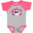 thumbnail image 3 of Inktastic Girl Pirate Skull Valentine Girls Baby Bodysuit, 3 of 5