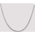 thumbnail image 5 of Sterling Silver 2.5mm Diamond-Cut Rope Chain With 2In Ext. (18 X 2.5) Made In Italy qdc055e-18, 5 of 5
