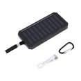 thumbnail image 1 of 20000mAh Portable Solar Energy Power Bank External Battery Charger with 6pcs LED Light Black, 1 of 10