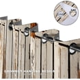 thumbnail image 3 of Rustic Wood Barn Door Blackout Curtains Village Wooden Home Decor Vintage Farmhouse Country Plank Decorate for Bedroom Living Room Grommet Window Drapes 2 Panel Sets-52"W x 45"L (Pack of 2), 3 of 7