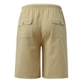 thumbnail image 6 of JINMGG Shorts for Women Clearance $5 Women's Summer Elastic Waist with Drawstring Solid Buttons Five Points Casual Pants Khaki XXXL, 6 of 6