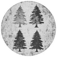 thumbnail image 2 of Addison Rugs Chantille Indoor/Outdoor Transitional Holiday Christmas Tree Gray Machine Washable Round Rug, 8' x 8', 2 of 7