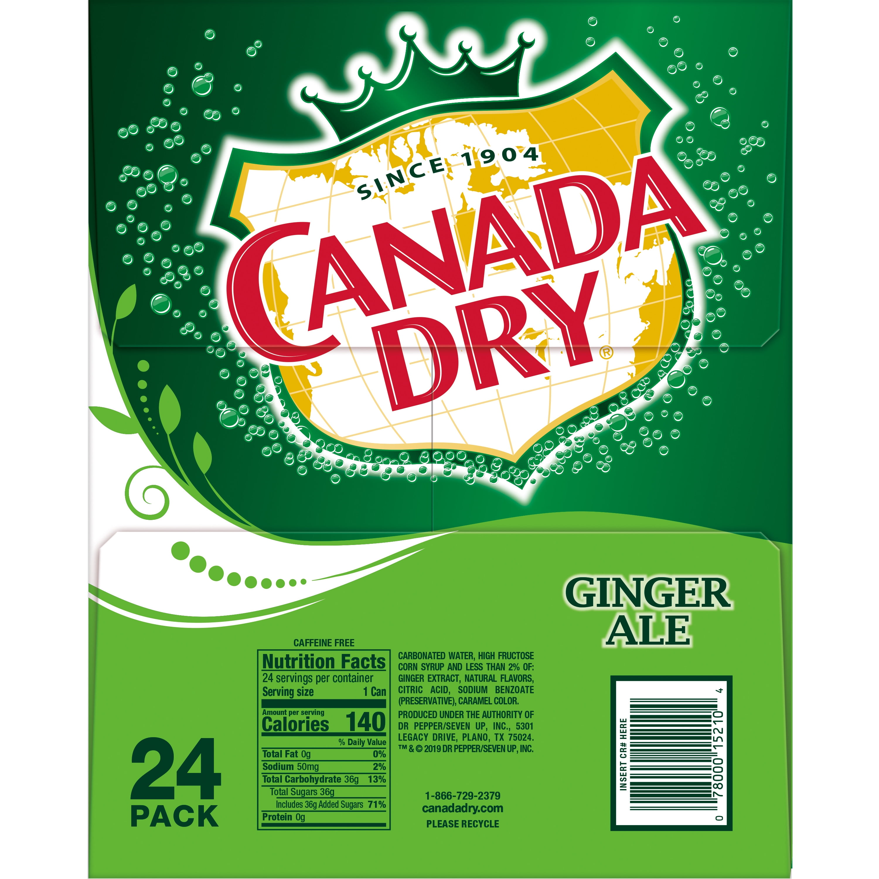Buy Canada Dry Ginger Ale Soda, 12 fl oz cans, 24 pack Online ...