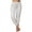 White, variant on ManxiVoo Women Comfortable Jogger Pants Yoga Lounge Wear Soft Stretchy Everyday Bottoms L Size Black