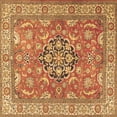 thumbnail image 1 of Ahgly Company Indoor Square Persian Brown Traditional Area Rugs, 7' Square, 1 of 4