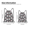 thumbnail image 2 of Xecao Cute Chicken Pattern Sports Drawstring Backpack - String Swim Gym Bag with Wet Proof Pocket for Women&Men-Medium, 2 of 6
