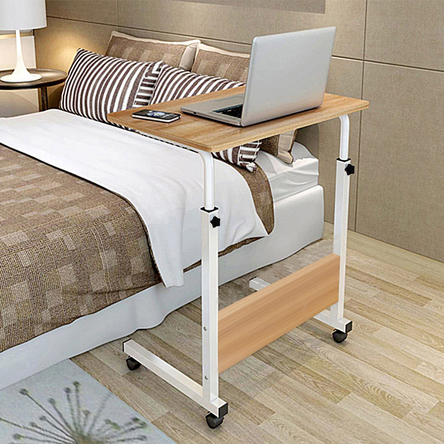 Ktaxon Side Table Adjustable Movable w/Wheels Portable Laptop Stand for Bed Sofa - image 6 of 7