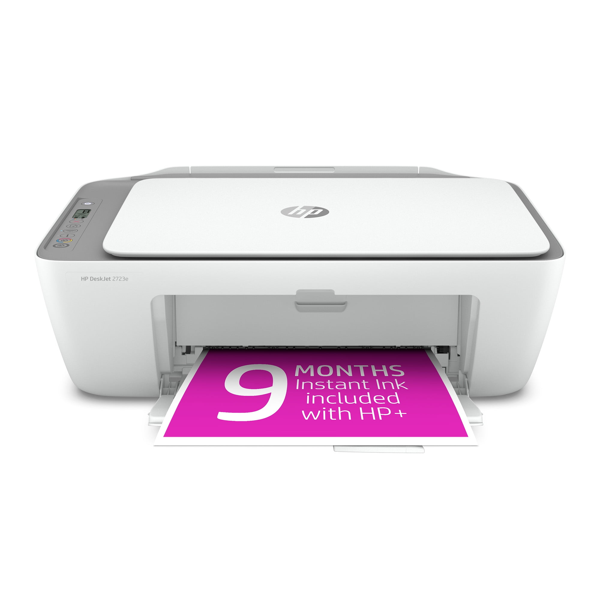 HP DeskJet 2723e All-in-One Wireless Color Inkjet Printer with Months Ink Included HP+ Walmart.com