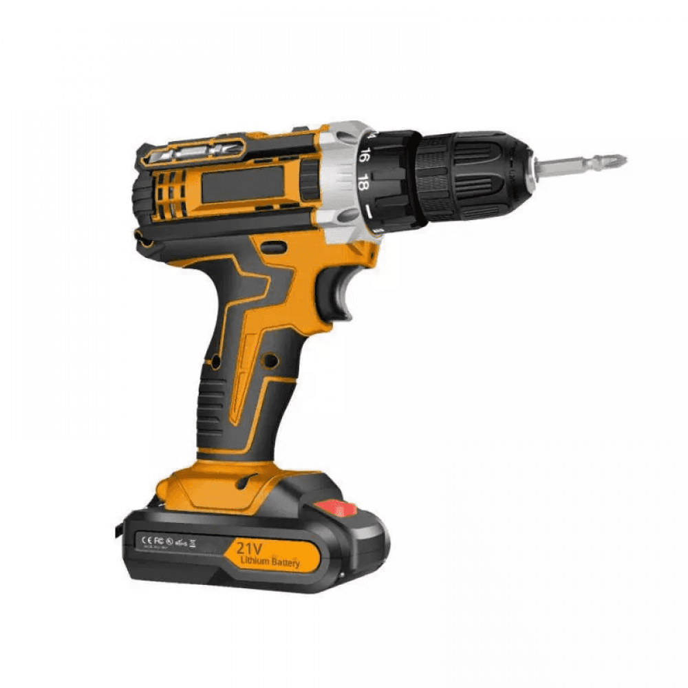 21V Cordless Drill Set with 27-Piece Tool Kit – 1500mAh Li-ion Battery, 30 Torque, Adjustable Speed for Home Repair, DIY, and Crafts