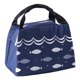 thumbnail image 2 of Bolsa de almuerzo térmica portátil con aislamiento impermeable reutilizable para niños adultos - Azul , 15x20x17cm Azul oscuro BLESIY Contenedor portátil para almuerzo, 2 of 5