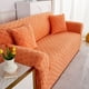 thumbnail image 3 of Funda de sofá súper elástica para silla, funda de sofá suave antideslizante de licra, protector de muebles lavable (sofá, naranja amarillo tres personas), 3 of 5