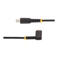 thumbnail image 4 of StarTech.com 3ft (1m) Durable USB-C to Lightning Cable - Right-Angled Heavy Duty Aramid Fiber USB Type-C to Lightning Charging/Sync Cord - Apple MFi Certified - Rugged iPhone Lightning Cable - Lightning cable - 24 pin USB-C male to Lightning male - 3.3 ft - black, 4 of 5