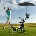 thumbnail image 4 of Gymax Chariot de Golf Pliable à 3 Roues à Pousser et Tirer avec Siège et Poignée Ajustable Vert, 4 of 10