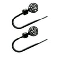 thumbnail image 1 of Wweixi 2Pcs Rideau Boucle Ronde Tête U en Forme de Crochet Support Métal Mur Tiebacks Salon Fenêtre Chambre Rideaux Décor, 1 of 5