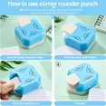 thumbnail image 4 of Corner Cutter 3 in 1 Corner Paper Punch Rounder R4mm, R7mm R10mm 3 Way Corner Cutter for Paper Craft, DIY Projects, Laminate, Photo Cutter, Card Making and Scrapbook Supplies (1 Piece), 4 of 7