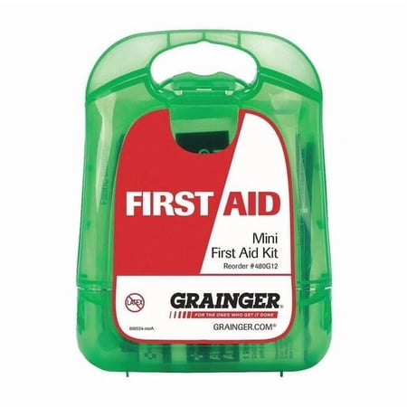 First Aid Kit and Housing, Plastic 17 Components, 1 People Served 91066