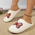 thumbnail image 4 of Wensltd Women's House Cotton Slippers Warm Fuzzy Memory Foam Winter Slippers Indoor Outdoor, 4 of 7