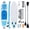 Blue White, variant on EDX 10.6 ft Inflatable Stand Up Paddle Board, 33" Wide SUP with Paddle, Pump, Fins, Leash & Carry Bag, Non-Slip Stable Board for Adults & Beginners, Blue White