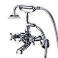 thumbnail image 2 of Sumerain Clawfoot Tub Faucet,3-Inch to 9-Inch Wall Mount Tub Faucets with Hand Shower Chrome Finish, 2 of 4