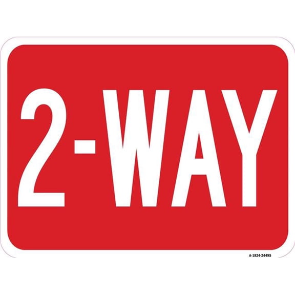 SignMission A-1824-24495 18 x 24 in. Aluminum Sign - 2-Way
