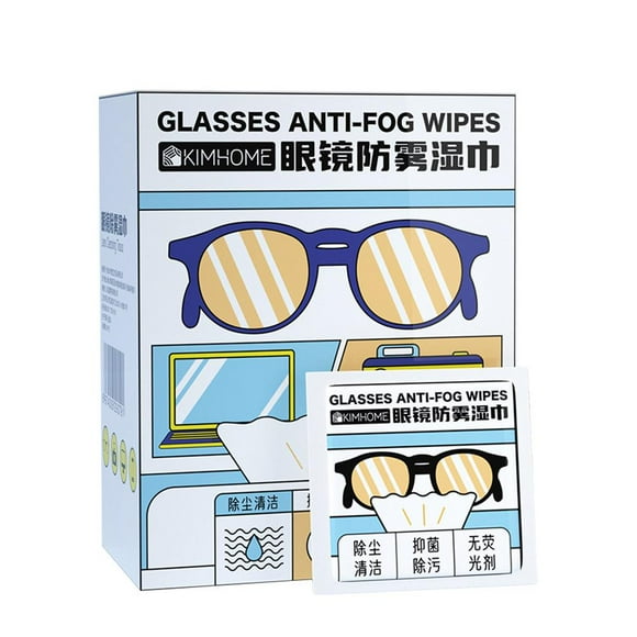 100pcs/box Disposable Anti Fog Lens Wipes, Glasses Lens Wipes Camera Lens Wipes+