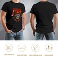 thumbnail image 5 of Firefighter Dashing Men's Cotton Short Sleeve HD Print Tee for Casual T-Shirt Crew Neck Top Black M, 5 of 7