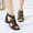 Gold, variant on Latrodar Block Heel Sandals for Women Hiking Sandals Women Running Comfortable Stretch Jeweled Sandals Pull-On Summer Shoes Mid Heel (2"-3") Wide Solid Sandals for Ladies Gifts Womens Gifts