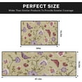 thumbnail image 4 of Paisley Floral Kitchen Rugs and Mats Non Skid Washable Set of 2, Vintage Ethnic Flower Kitchen Floor Mats, Abstract Kitchen Runner Rug, Purple Kitchen Decor, 4 of 6