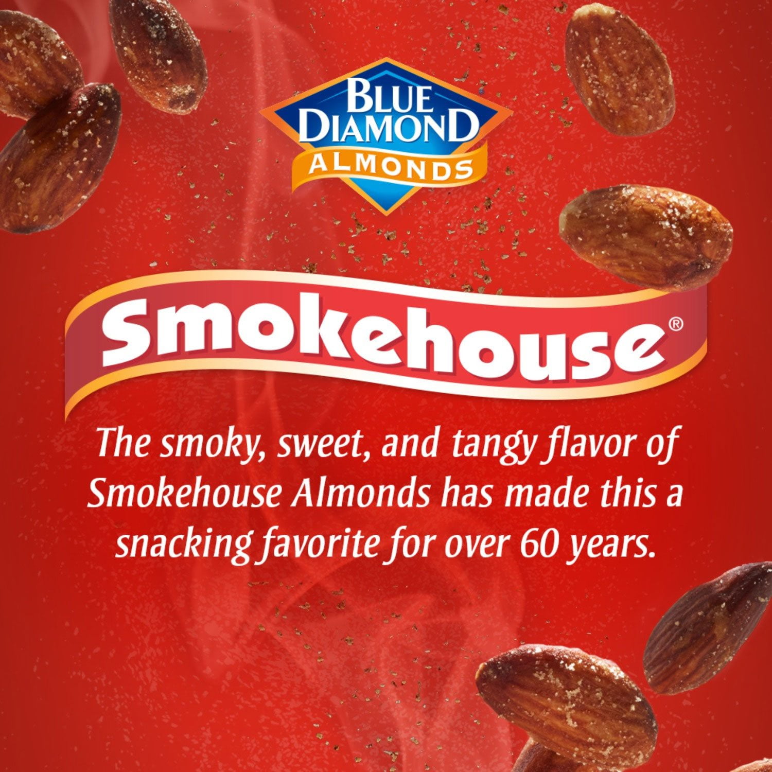 Blue Diamond Smokehouse Almonds, 40 oz. & Blue Diamond Lightly Salted Whole Almonds, 40 oz. with bowl by OMA