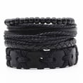 thumbnail image 2 of Moda Denim Tela Tejido Vintage Punk Cuff Trendy Five Poi, 2 of 5